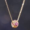 Ruby Blossom Charm —「紅運幸運草」18K金紅寶石真鑽項鍊