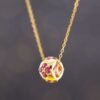 Ruby Blossom Charm —「紅運幸運草」18K金紅寶石真鑽項鍊