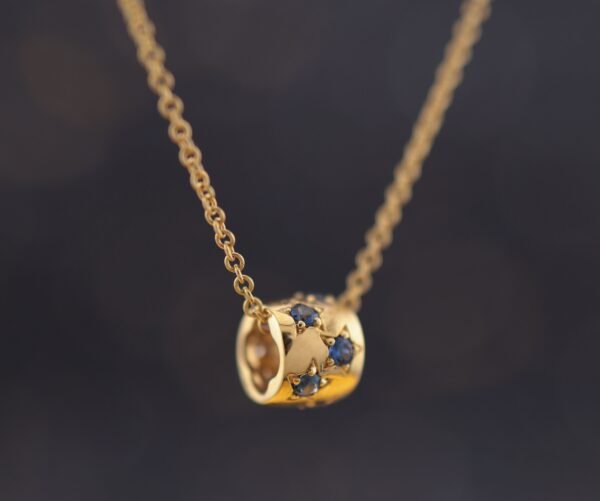 Sapphire Constellation Necklace — 「星辰之環」18K金藍寶石真鑽轉運項鍊