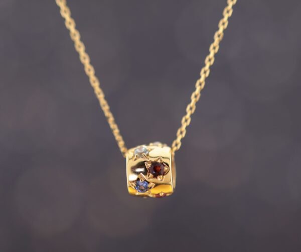 Garden of Gems Necklace —「星運匯聚」18K金多寶石真鑽轉運項鍊