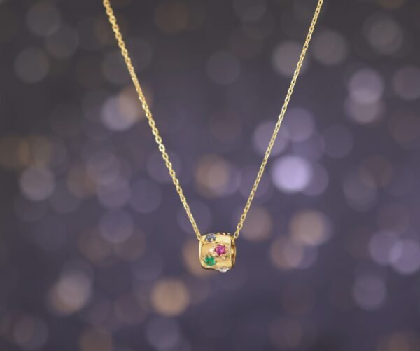 Garden of Gems Necklace —「星運匯聚」18K金多寶石真鑽轉運項鍊