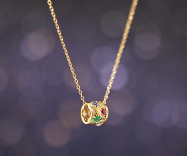 Garden of Gems Necklace —「星運匯聚」18K金多寶石真鑽轉運項鍊