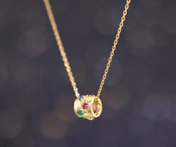 Garden of Gems Necklace —「星運匯聚」18K金多寶石真鑽轉運項鍊