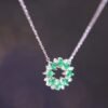 Emerald Crown Necklace —「綠光之環」18K金祖母綠真鑽項鍊