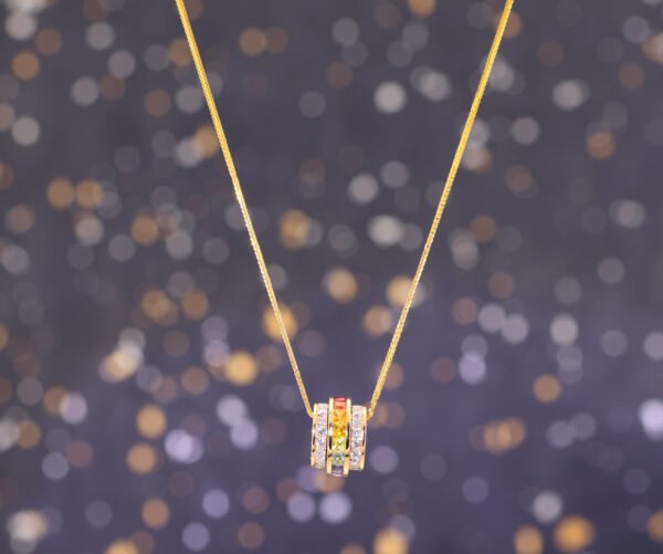 Prism of Dreams –「流轉之光」18K彩藍寶真鑽項鍊