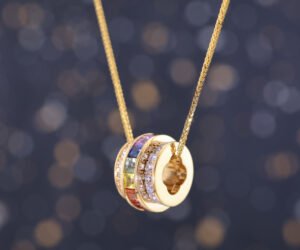 IMG_8889 Prism of Dreams –「流轉之光」18K彩藍寶真鑽項鍊