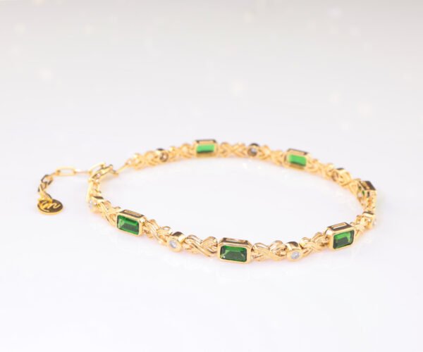 Tsavorite Elegance Bracelet -「無限綠光」18K金頂級沙弗萊真鑽手鍊