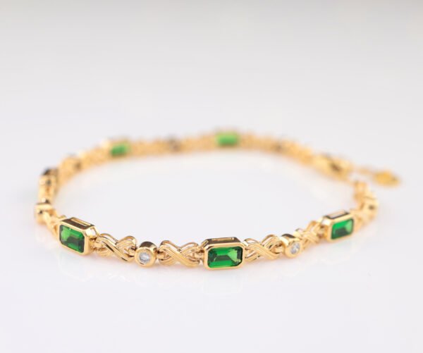 Tsavorite Elegance Bracelet -「無限綠光」18K金頂級沙弗萊真鑽手鍊