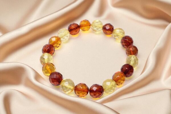 Trinity Glow Amber Bracelet - 三色光韻琥珀手串