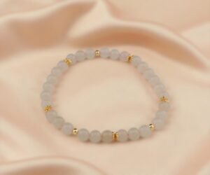 Blush of Fortune Jade Bracelet -幸運紅暈藕粉和田玉手串