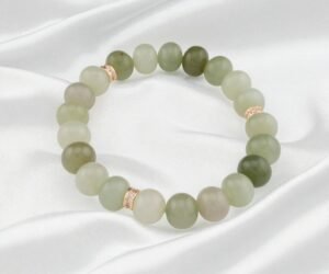 Shades of Serenity Jade Bracelet - 靜雅漸變多寶和田玉手串