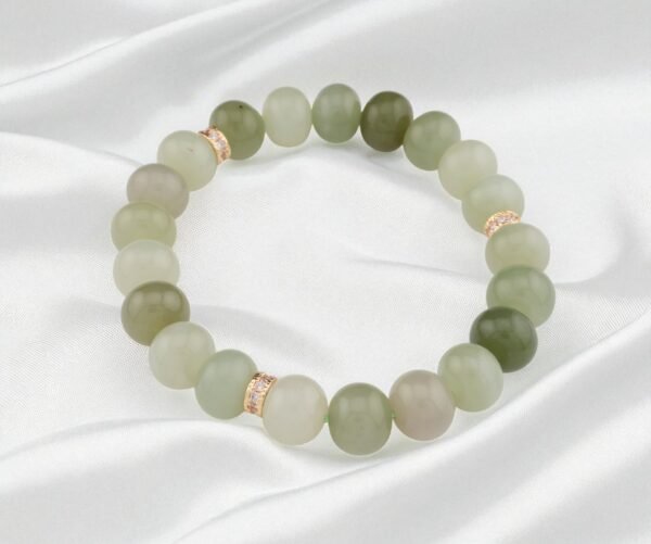 Shades of Serenity Jade Bracelet - 靜雅漸變多寶和田玉手串