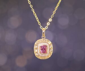 Pink Spinel 18K Gold Necklace - 粉色尖晶石 18K 金項鍊