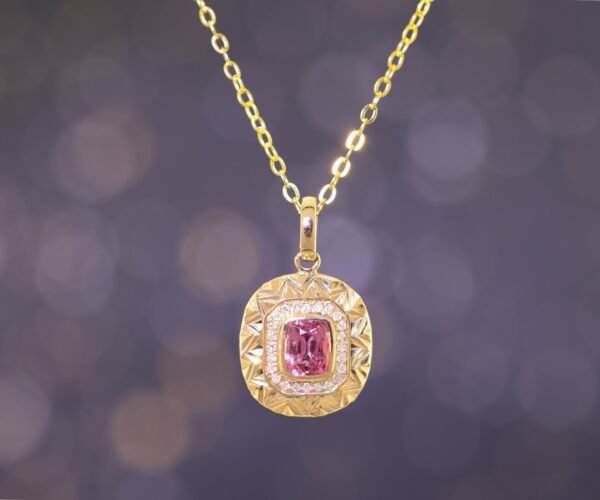 Pink Spinel 18K Gold Necklace - 粉色尖晶石 18K 金項鍊