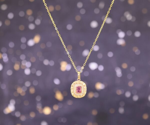 Pink Spinel 18K Gold Necklace - 粉色尖晶石 18K 金項鍊