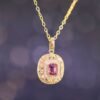 Pink Spinel 18K Gold Necklace - 粉色尖晶石 18K 金項鍊