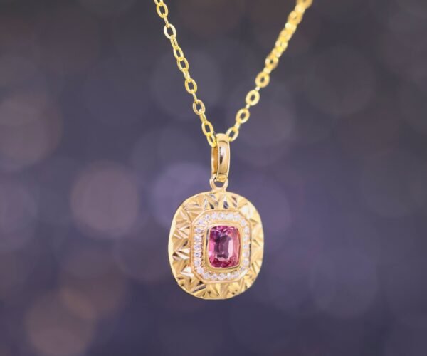 Pink Spinel 18K Gold Necklace - 粉色尖晶石 18K 金項鍊