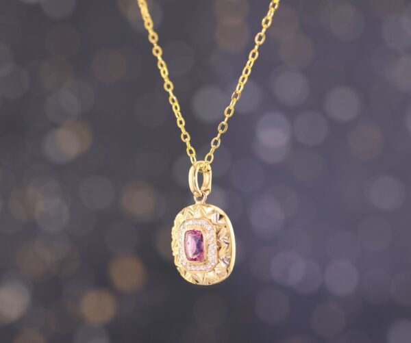 Pink Spinel 18K Gold Necklace - 粉色尖晶石 18K 金項鍊