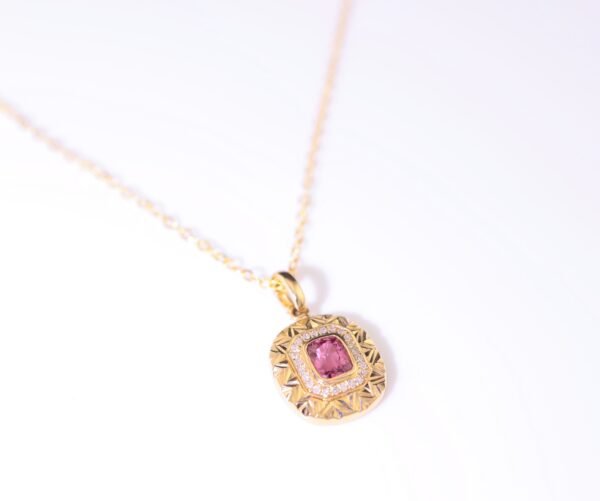 Pink Spinel 18K Gold Necklace - 粉色尖晶石 18K 金項鍊