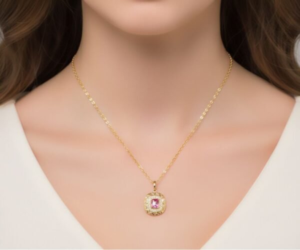 Pink Spinel 18K Gold Necklace - 粉色尖晶石 18K 金項鍊