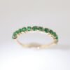 Princess Emerald 18K Gold Band Ring - 祖母綠公主方 18K 金排戒