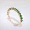 Princess Emerald 18K Gold Band Ring - 祖母綠公主方 18K 金排戒