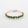 Princess Emerald 18K Gold Band Ring - 祖母綠公主方 18K 金排戒