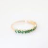 Princess Emerald 18K Gold Band Ring - 祖母綠公主方 18K 金排戒