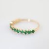 Princess Emerald 18K Gold Band Ring - 祖母綠公主方 18K 金排戒