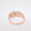 Color Sapphire Blue 18K Gold Band Ring - 彩藍寶 18K 金排戒