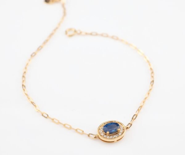 Top-grade royal blue sapphire 18K gold bracelet - 頂級皇家藍藍寶石 18K 金手鍊