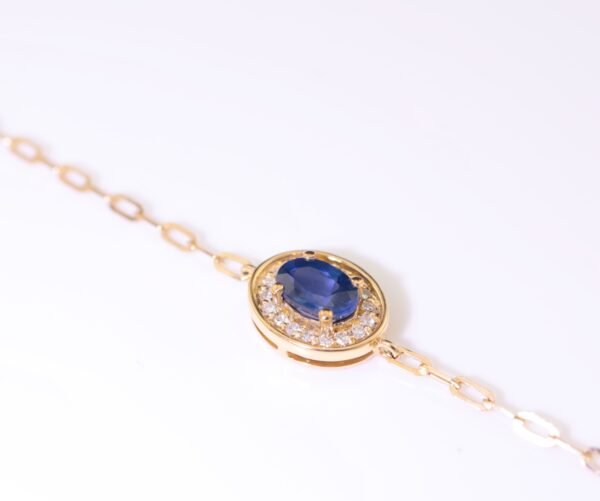 Top-grade royal blue sapphire 18K gold bracelet - 頂級皇家藍藍寶石 18K 金手鍊