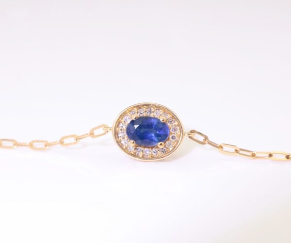 Top-grade royal blue sapphire 18K gold bracelet - 頂級皇家藍藍寶石 18K 金手鍊
