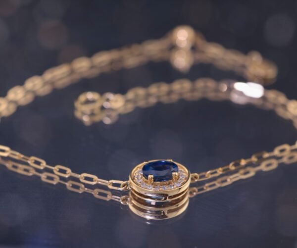 Top-grade royal blue sapphire 18K gold bracelet - 頂級皇家藍藍寶石 18K 金手鍊