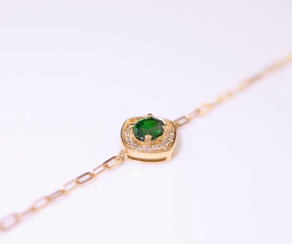 Top-grade Tsavorite (Kaza Green) 18K Gold Diamond Bracelet - 頂級沙弗萊（卡扎綠）18K 金鑽石手鍊