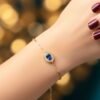 Top-grade royal blue sapphire 18K gold bracelet - 頂級皇家藍藍寶石 18K 金手鍊