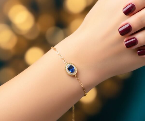 Top-grade royal blue sapphire 18K gold bracelet - 頂級皇家藍藍寶石 18K 金手鍊