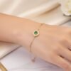 Top-grade Tsavorite (Kaza Green) 18K Gold Diamond Bracelet - 頂級沙弗萊（卡扎綠）18K 金鑽石手鍊