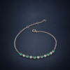 Emerald Rhythm Diamond Bracelet｜翠綠星韻 18K白金祖母綠鑽石手鍊
