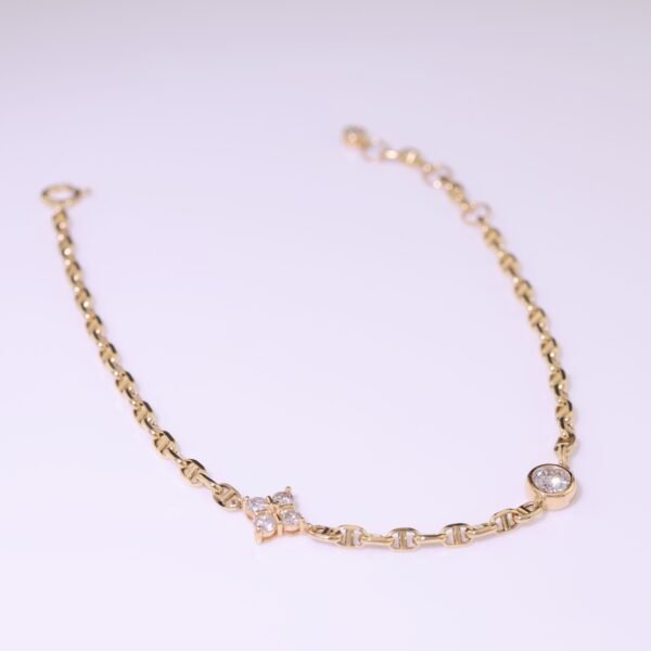 Diamond Duo Bracelet｜雙耀 18K黃金鑽石手鍊