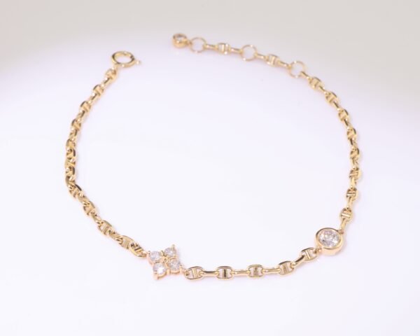 Diamond Duo Bracelet｜雙耀 18K黃金鑽石手鍊