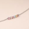 Macaron Heart Tourmaline Bracelet｜馬卡龍甜心 925純銀彩色碧璽愛心手鍊