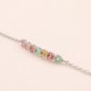 Macaron Heart Tourmaline Bracelet｜馬卡龍甜心 925純銀彩色碧璽愛心手鍊