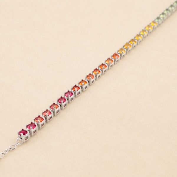 braceletsilvercailambao3 Sapphire Spectrum Bracelet|彩虹光譜 925純銀彩色藍寶石手鍊