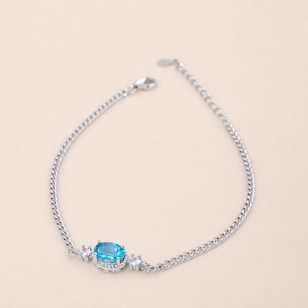 braceletsilvergreenblue1 Blue Lagoon Bracelet|藍灣之光 925純銀藍色磷灰石手鍊