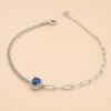 Midnight Halo Bracelet｜午夜藍光 925純銀藍寶石鋯石手鍊