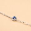 Midnight Halo Bracelet｜午夜藍光 925純銀藍寶石鋯石手鍊