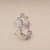 Tourmaline Garland Earrings｜彩碧花環 925純銀彩色碧璽鋯石耳環