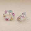 Tourmaline Garland Earrings｜彩碧花環 925純銀彩色碧璽鋯石耳環