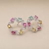 Tourmaline Garland Earrings｜彩碧花環 925純銀彩色碧璽鋯石耳環